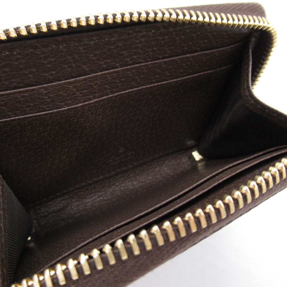 Gucci Coin Case Wallet GG Supreme Brown Beige Ebene - Picture 3 of 6